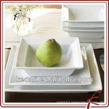 white square porcelain plate set